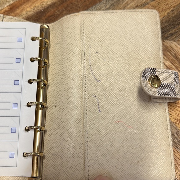 LOUIS VUITTON Excellent PreLOVED - Louis Vuitton Damier Azur PM Agenda organizer - Picture 10 of 16